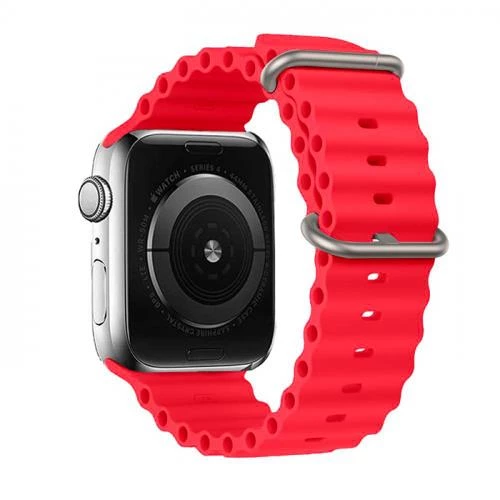 Polham Apple Watch 4-5-6 İle Uyumlu 44mm Marine Loop Silikon Kordon, Ultra Hafif ve Rahat Kayış - 9