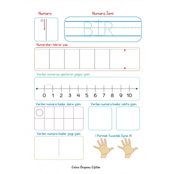 Okul Öncesi Sayılar YAZ SİL Kitabı - Resim 3