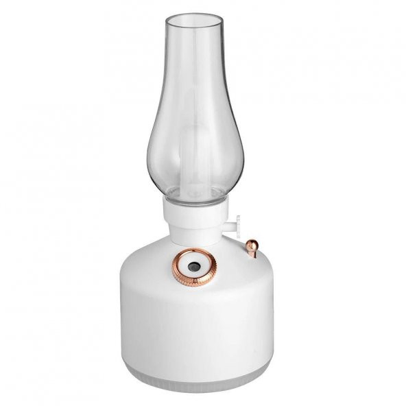 Şarj Edilebilir Beyaz Dekoratif Lamba Kandil 300ml