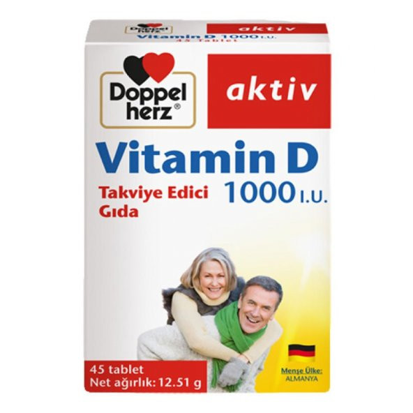 Doppel Herz Vitamin D 1000 IU 45 Tablet