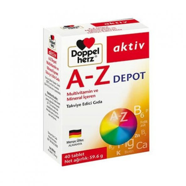 Doppel Herz A-Z Depot 40 Tablet ürün görseli 1
