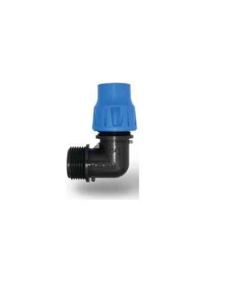 Poelsan Kilitli Bağlantı Erkek Dirsek 25x 3/4