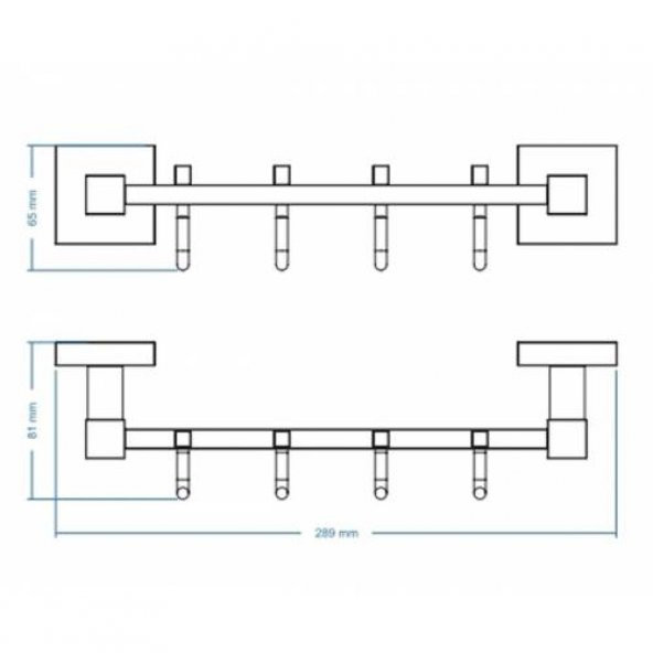 Duxxa Deppot Fenice Set Askılık Dörtlü A.1929 - 3