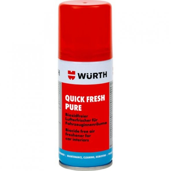 Würth Quick Fresh Pure 100 ml (Araç İçi Temizlik) 997644