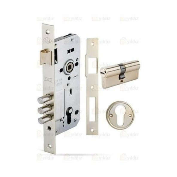 Kale 189 3MF 2000 Bilyalı Silindirli Gömme Kilit Nikel - 2