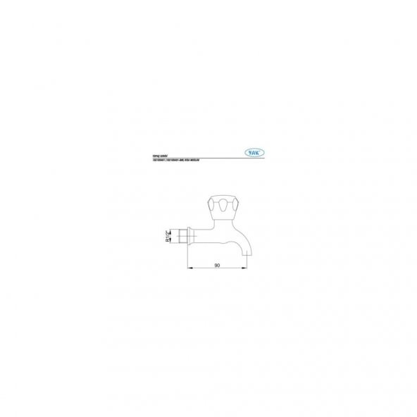 Ar-Yak Topaç Kısa Musluk 102109401 - 4