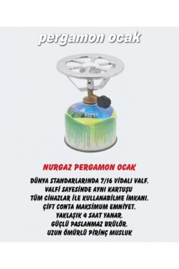 Nurgaz Pergamon K.Ocak+1 Adet Kartuş Ng 071 - 4