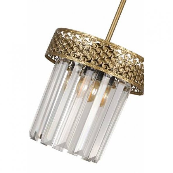 Begüsa Sitrus Tekli Eskitme Taşlı Avize - 4