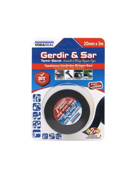 Vodaseal Gerdir&Sar Silikon Tamir Bandı 25mmx2m