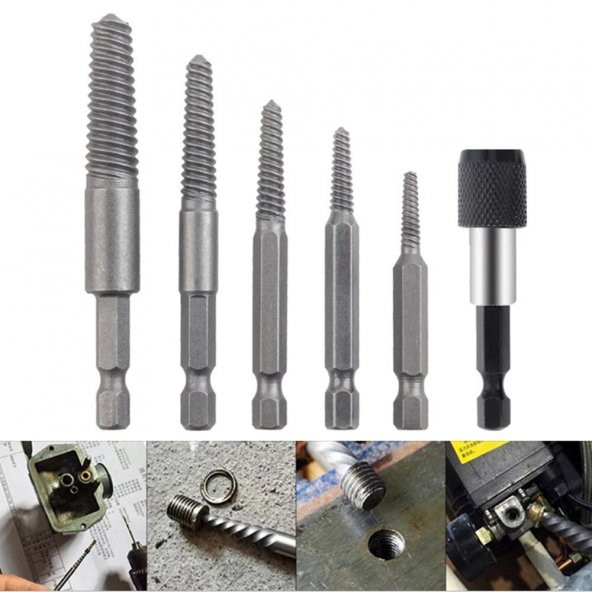 Trendyapimarket 5405 Bits Saplı Hasarlı Vida Sökücü 6 Parça - 4
