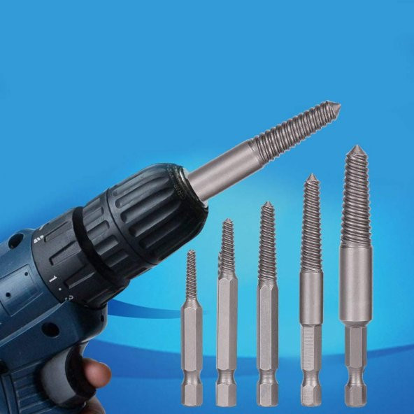 Trendyapimarket 5405 Bits Saplı Hasarlı Vida Sökücü 6 Parça - 6