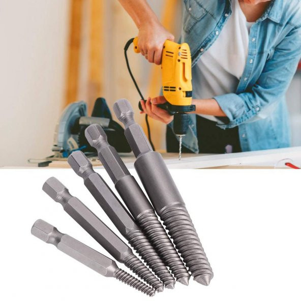 Trendyapimarket 5405 Bits Saplı Hasarlı Vida Sökücü 6 Parça - 7