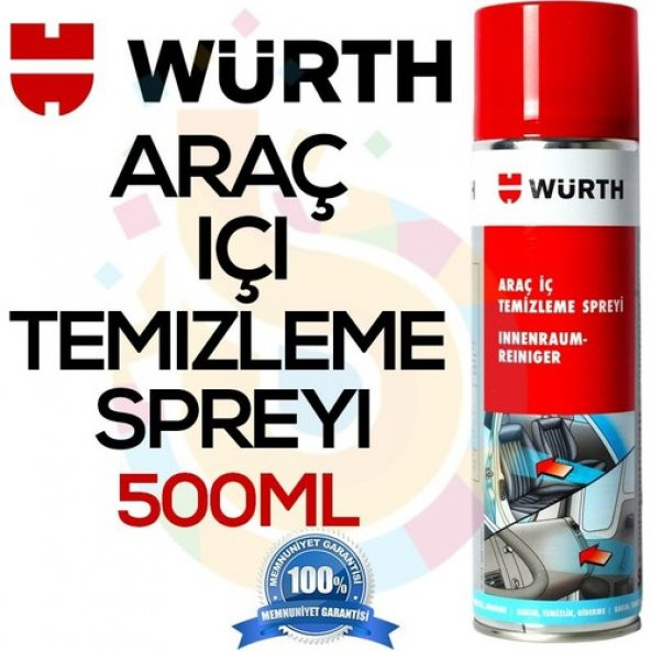 Würth Araç İçi Temizleme Spreyi 500 ml - 2