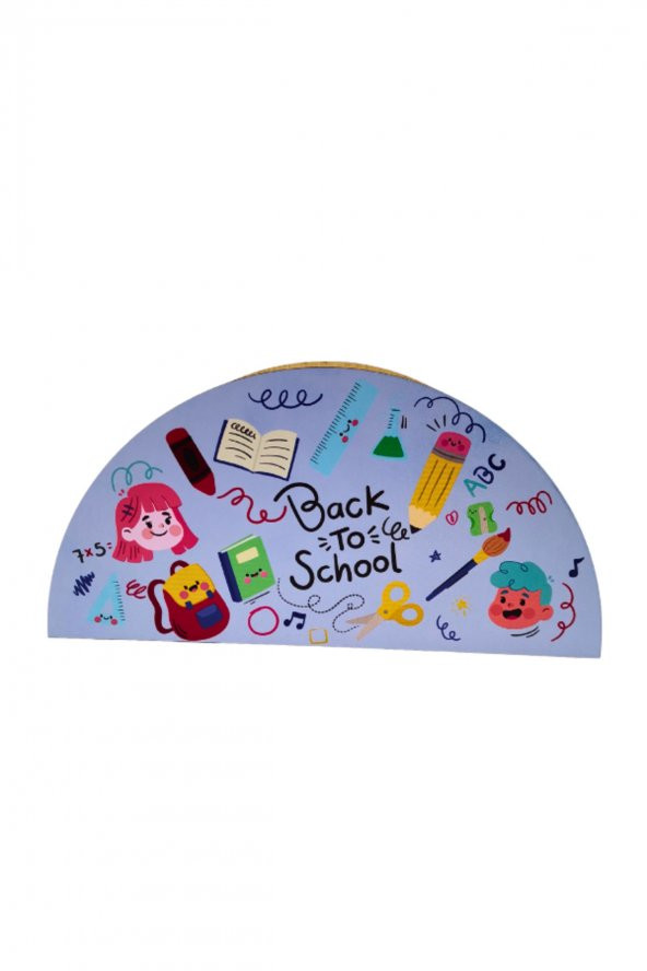 Berenden Ahşap Çocuklar İçin Masa Üstü Kalemlik & Organizer-Mavi - 2