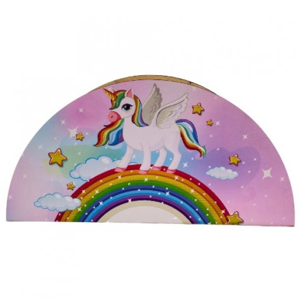 Berenden Ahşap Çocuklar Için Masa Üstü Kalemlik & Organizer-Unicorn2 - 5