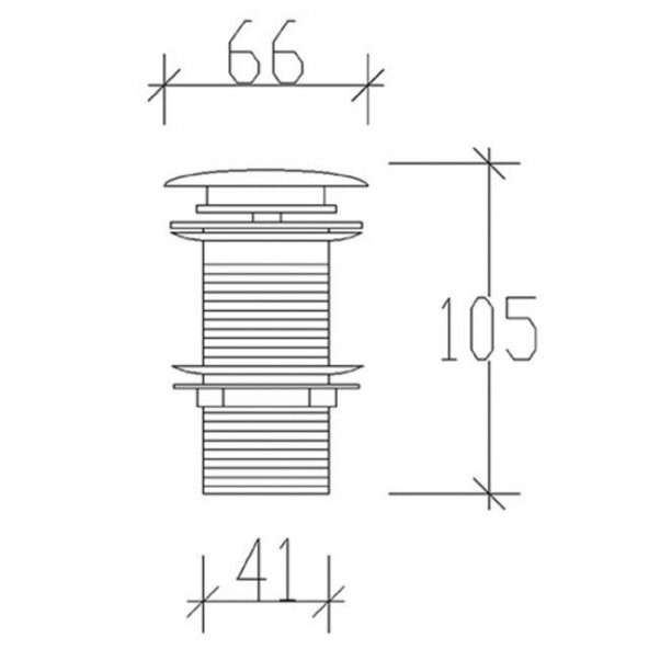 Tema Seramik Kapaklı Pop Up Sifon 95603 - 2