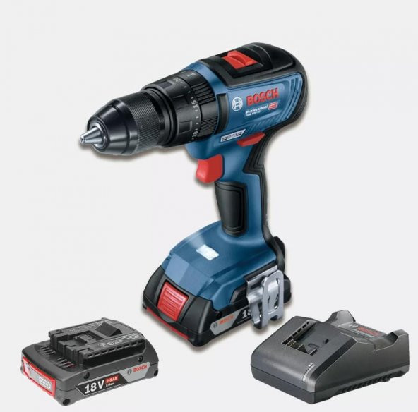 Bosch Profesyonel Gsb 18V-50 18V 2 Ah Lion Çift Akülü Vidalama