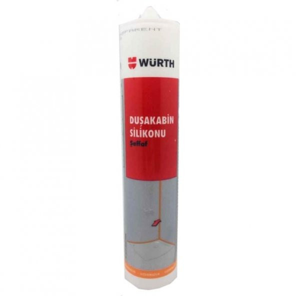 Würth Duşakabin Silikonlu Şeffaf 310ml 102824