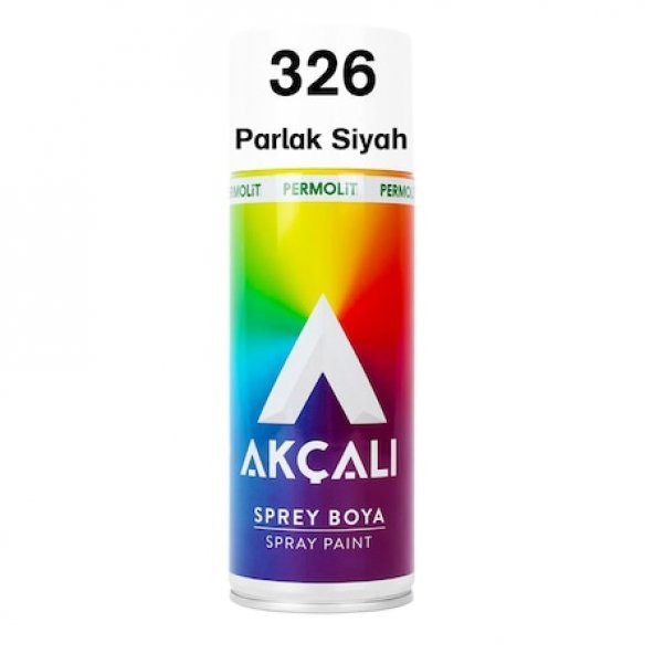 Akçalı 326 Sprey Boya Parlak Siyah 400ml