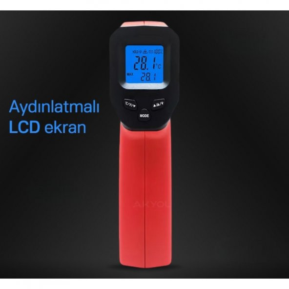 DT8380FC Kızılötesi Lazerli Termometre 380°C - 3