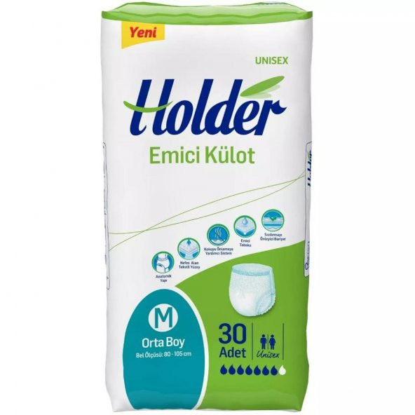Holder Yetişkin Emici Külot Bez Medium Orta Boy 30lu - 2