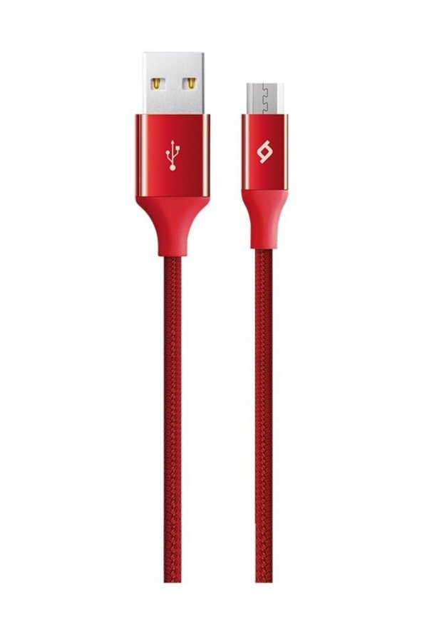 TTec AlumiCable Micro USB Şarj Kablosu - Kırmızı 2DK11K