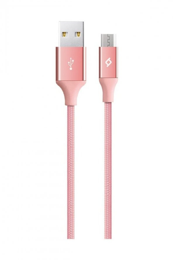 TTec AlumiCable Micro USB Şarj Kablosu - Roze Altın 2DK11RA