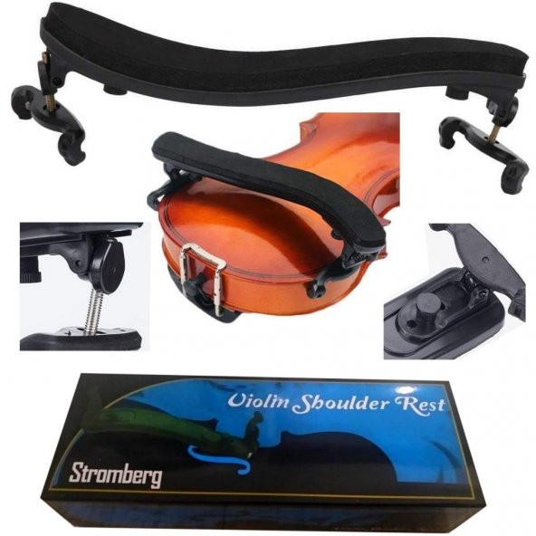 Stromberg Keman Yastığı 4/4 + Ömercan 1 + Kauçuk Keman Susturucusu + Reçine - 2