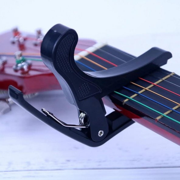 Chroma Kaliteli METAL Gitar Bağlama Saz Kaposu - Capo Kelepçe & Sağlam Metal - 2