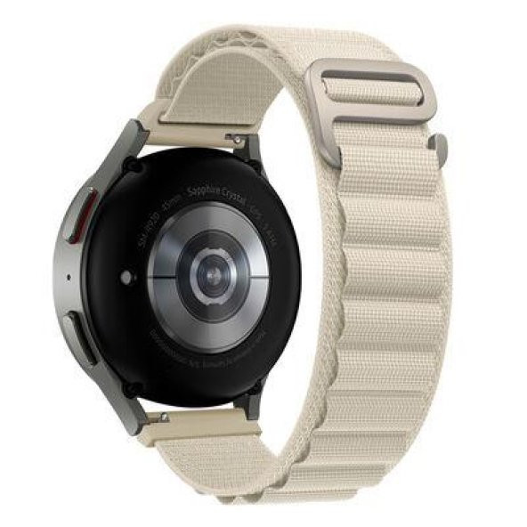Oppo Watch 46mm 22mm Renkli Hasır Tokalı Kordon + Metal Kordon Dönüştürücü - 2