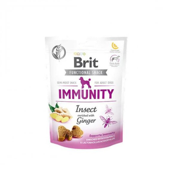 Brit Immunity Zencefilli ve Larva Proteinli Bağışıklık Destekleyici Köpek Ödülü 150g