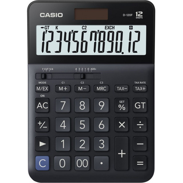 Casio D-120F 12 Hane Masa Üstü Hesap Makinesi