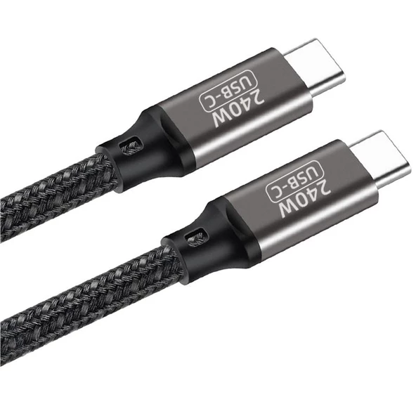 QG02 Type-C to Type-C PD3.1 Data Kablosu 240W 480Mbps 0.5 Metre - 4