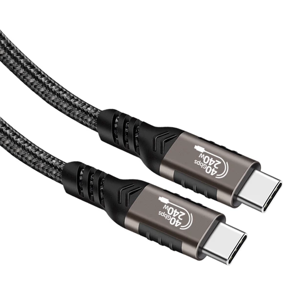 QG01 Type-C to Type-C USB4 PD Data Kablosu 240W 40Gbps 8K@60Hz 1.2 Metre - 4
