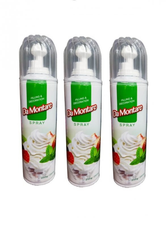 Da Montare Bitkisel Sprey Krema 250 gr X 3 Adet