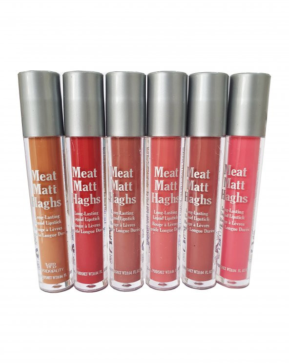 Kalıcı Matte Haghs Long Lasting Liquid Lipstick Ruj 6lı Adetli Set