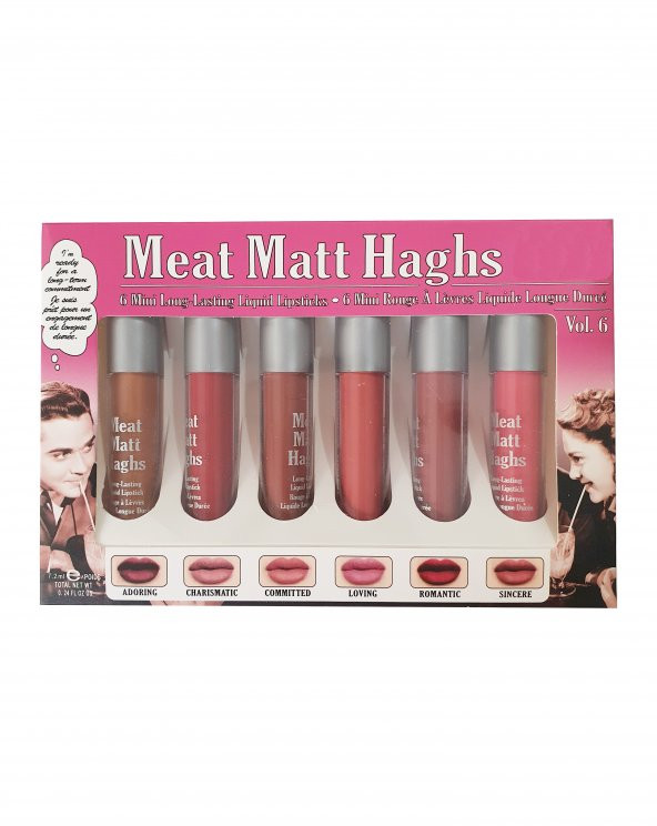 Kalıcı Matte Haghs Long Lasting Liquid Lipstick Ruj 6lı Adetli Set - 3