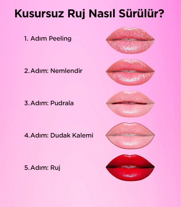 Kalıcı Matte Haghs Long Lasting Liquid Lipstick Ruj 6lı Adetli Set - 4