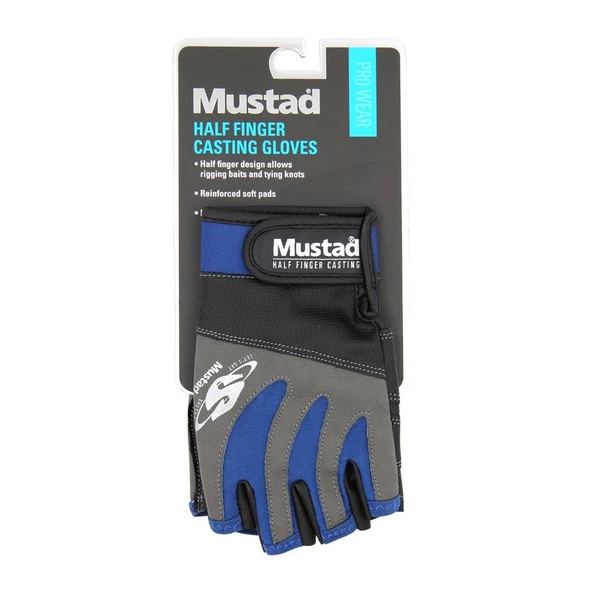 Mustad Yarım Parmak Casting Balıkçı Eldiveni Standart XL - 4
