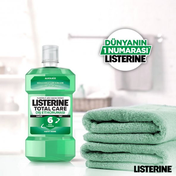 Listerine Diş Ve Diş Eti Koruması Hafif Tat Alkolsüz Ağız Bakım Suyu 500x4 2000 Ml - 5