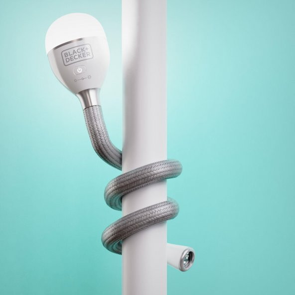 BLACK+DECKER BDCFSL01 Black + Decker Snake Light 2 Ayar Kademeli Esnek ve Şarj Edilebilir Lamba, Yılan Işık - 4