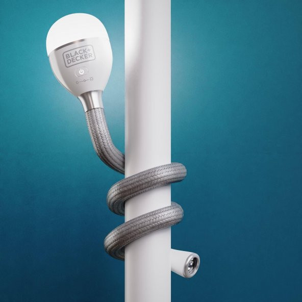 BLACK+DECKER BDCFSL01 Black + Decker Snake Light 2 Ayar Kademeli Esnek ve Şarj Edilebilir Lamba, Yılan Işık - 7
