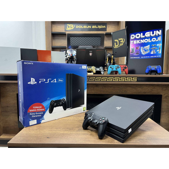 PlayStation 4 Pro Kutulu 1 TB Tek Kol  Playstation4 - ps4 - PS4 - Ps4 (İKİNCİ EL)