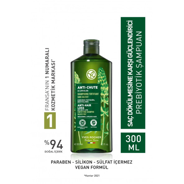 YVES ROCHER Saç Dökülmesine Karşı Güçlendirici Prebiyotik Şampuan - 3