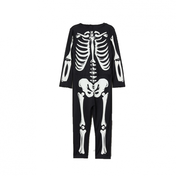 Halloween Çocuk İskelet Fossorlu Kostüm 3-4 Yaş - Resim 2