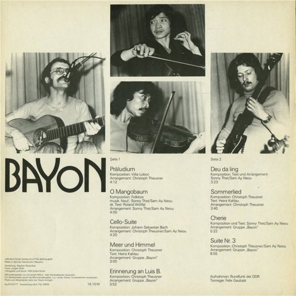 Bayon  - Folk Rock, Modern Classical, Free Improvisation, Prog Rock, Art Rock tarz Plak alithestereo