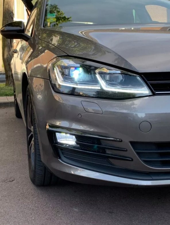 Volkswagen Golf 7 Gtı Model Sis Farı Çerçeve Kaplama Pıano Black - 2