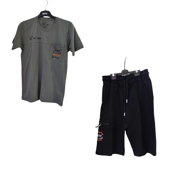 SURVİVOR 0722 BASKILI KAPRİLİ CEPLİ ERKEK ÇOCUK TAKIM - 2