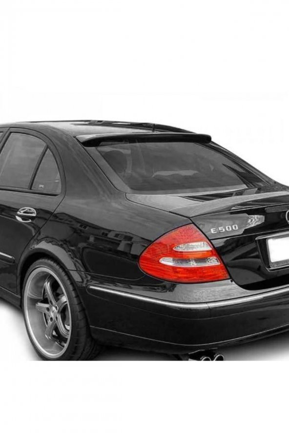 Mercedes W211 Cam Üstü Boyalı Piona Black Boyalı Spoiler - 3