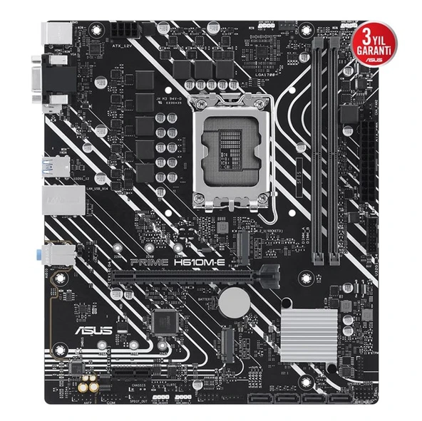 Asus Prime H610M-E D5 Csm 1700P Vga Hdmi Dp - Resim 2